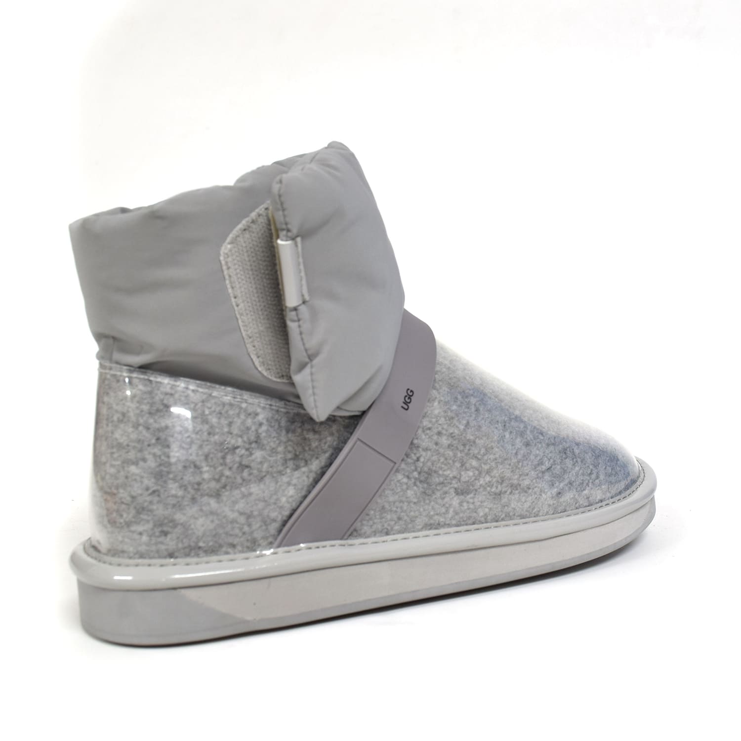 CLEAR QUILTY BOOTS GREY